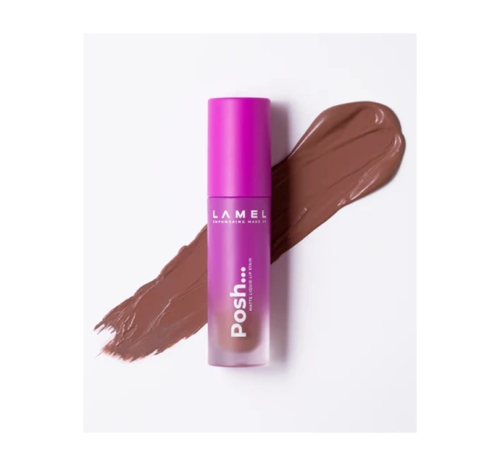 Lamel Posh Matte Liquid Lip Stain pomadka do ust 401 Milk Cacao 4ml