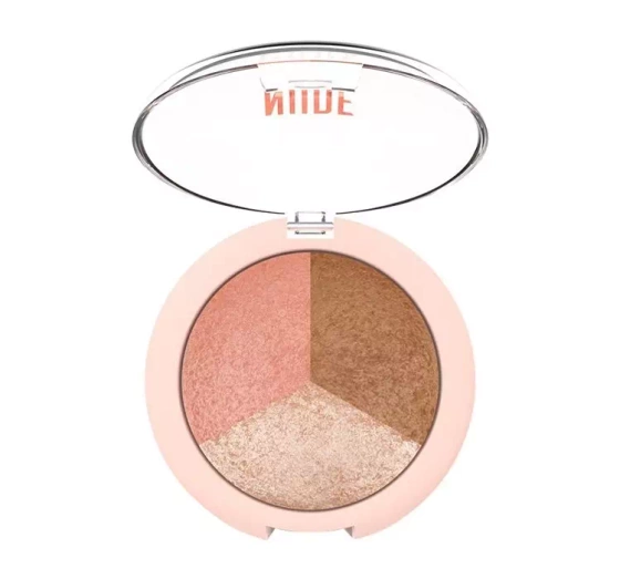 Golden Rose Nude Look wypiekane trio do twarzy 19,5 g