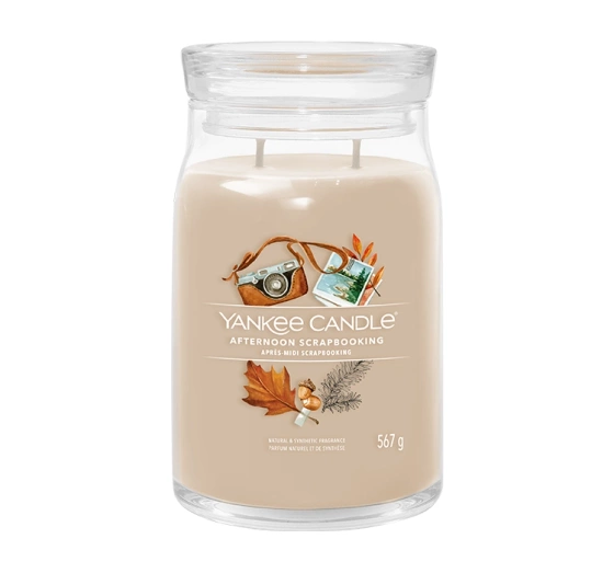 Yankee Candle Signature duża świeca zapachowa Afternoon Scrapbooking 567 g