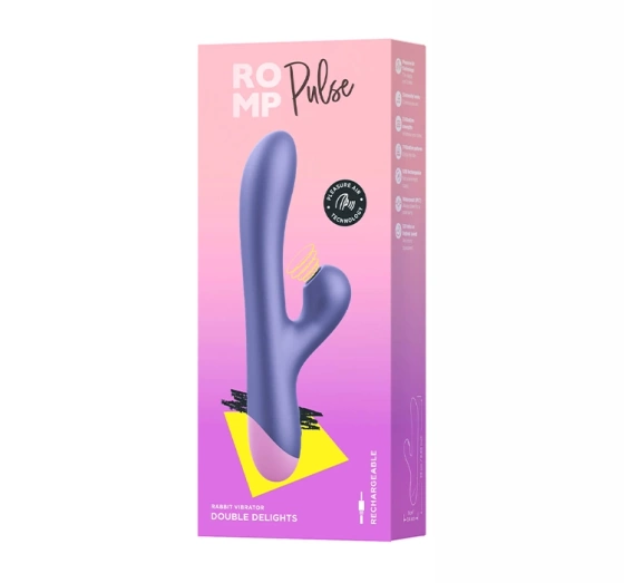 ROMP Pulse Double Delights wibrator z powietrznym stymulatorem łechtaczki