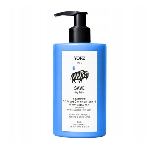 Yope Men Save My Hair wzmacniający szampon do włosów nadmiernie wypadających 300ml