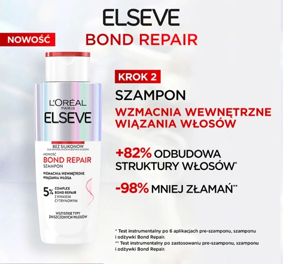 L'Oréal Paris Elseve Bond Repair wzmacniający szampon do włosów 200 ml