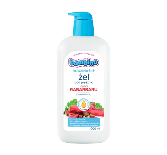 Bambino Rodzina żel pod prysznic hiperdelikatny Rabarbar 1000 ml