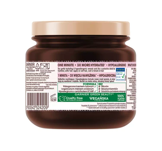 Garnier Botanic Therapy maska do włosów delikatnych z mlekiem owsianym 340 ml