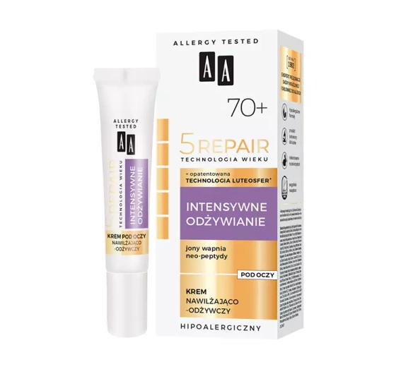 AA 5 Repair Intensywne Odżywianie 70 nawilżająco-odżywczy krem pod oczy 15 ml