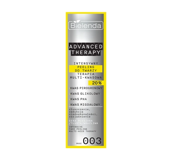 Bielenda Advanced Therapy intensywny peeling do twarzy Terapia Multi-Kwasowa 20% 30 ml