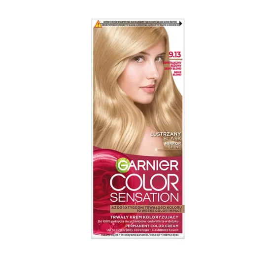 Garnier Color Sensation trwała farba do włosów 9.13 Beżowy Jasny Blond