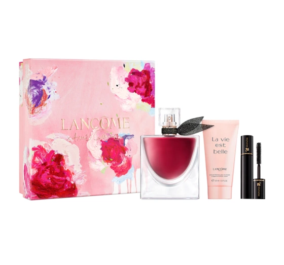 Lancôme La Vie Est Belle L'Elixir woda perfumowana 50 ml balsam do ciała 50 ml tusz do rzęs Hypnôse Black 2 ml