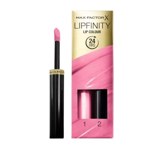 Max Factor Lipfinity pomadka 022 Forever Lolita 2,3 ml Top Coat 1,9 g
