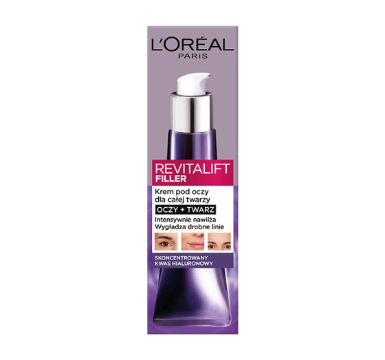 L'Oréal Paris Revitalift Filler krem pod oczy i dla całej twarzy 30 ml