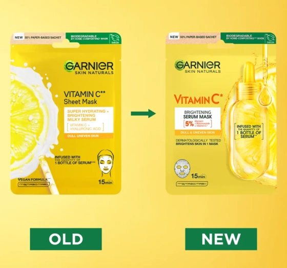Garnier maska na tkaninie z witaminą C 1 sztuka