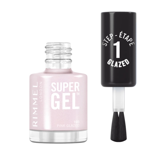 Rimmel Super Gel żelowy lakier do paznokci 105 Pink Glazed 12ml