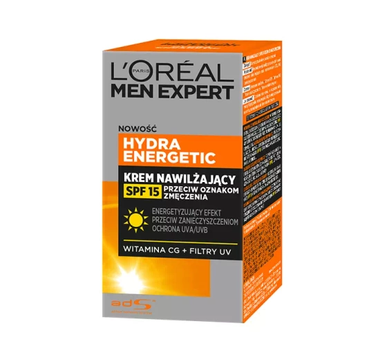 L'Oréal Paris Men Expert Hydra Energetic krem nawilżający przeciw oznakom zmęczenia SPF15 50 ml