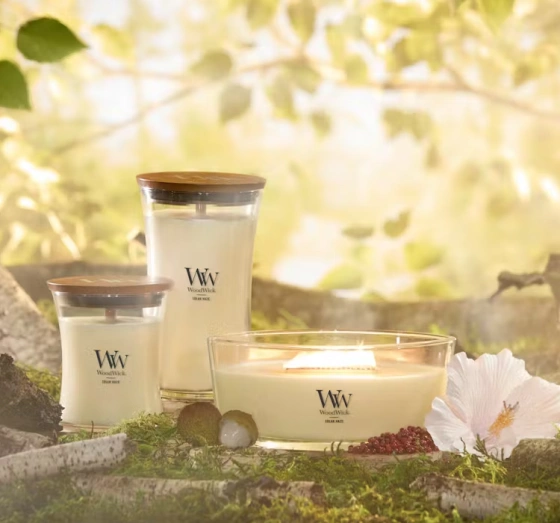 Woodwick Medium Jar Candle świeca zapachowa Solar Haze 275g