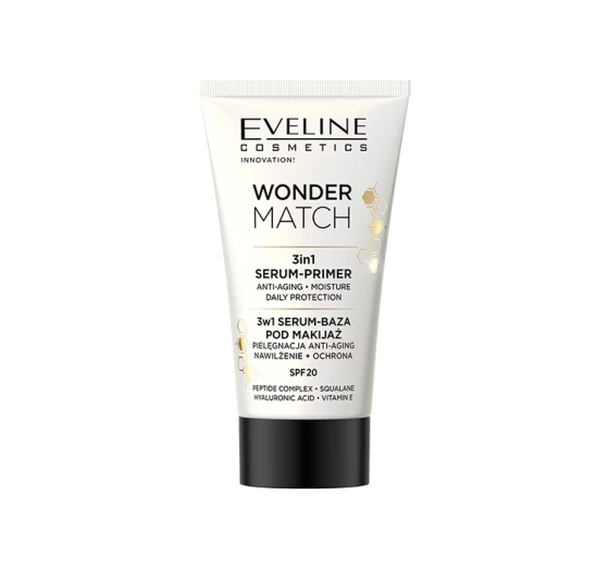 Eveline Cosmetics Wonder Match 3w1 serum-baza pod makijaż z filtrem SPF20 30 ml