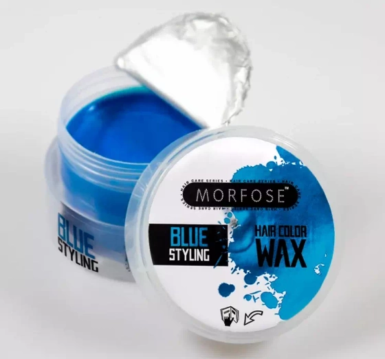 Morfose Ossion Blue Styling koloryzujący wosk do stylizacji włosów 100ml
