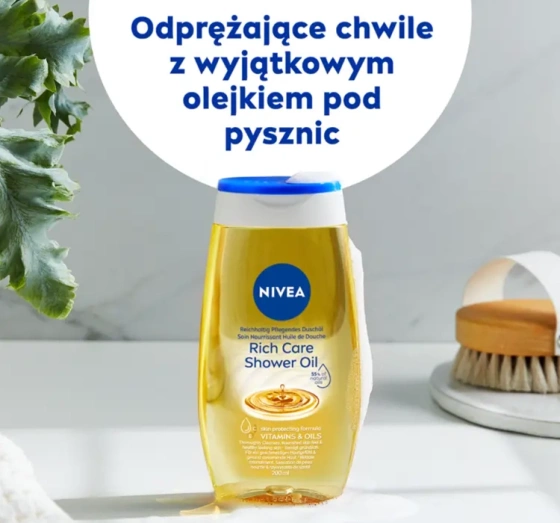 NIVEA Rich Care pielęgnujący olejek pod prysznic 200 ml
