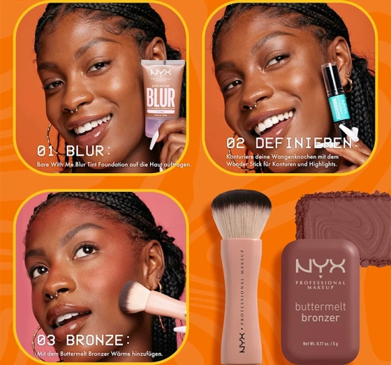 NYX Professional Makeup Buttermelt bronzer do twarzy w kompakcie 3.5 Butta'd Down 5 g