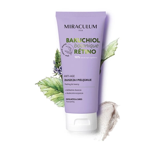 Miraculum Bakuchiol Botanique Retino złuszczający peeling do twarzy anti-age 100 ml