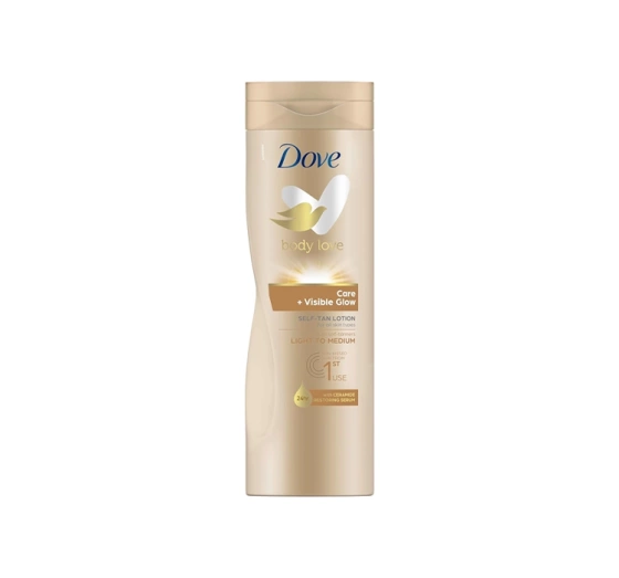 Dove Body Love Care Visible Glow Self-Tan Lotion brązujące mleczko do ciała skóra jasna 250 ml