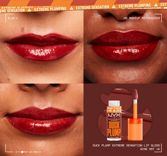 NYX Professional Makeup Duck Plump powiększający błyszczyk do ust 16 Wine Not? 6,8 ml