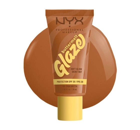 NYX Professional Makeup Buttermelt Glaze podkład w kremie SPF30 05 Chai Butta 30 ml