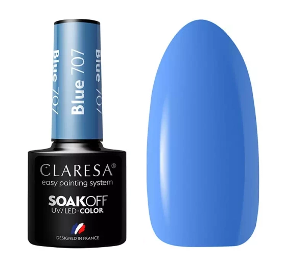 Claresa hybrydowy lakier do paznokci Blue 707 5 g