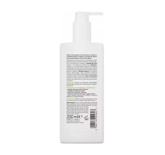 Biovax Trychologic Przetłuszczanie szampon do włosów i skóry głowy 200 ml