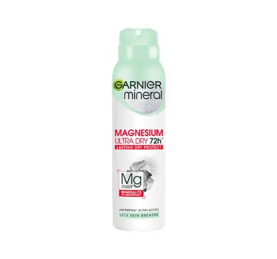 Garnier Mineral Magnesium Ultra Dry 72h antyperspirant w sprayu dla kobiet 150 ml