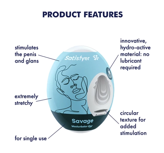 Satisfyer Masturbator Egg jajko do masturbacji Savage