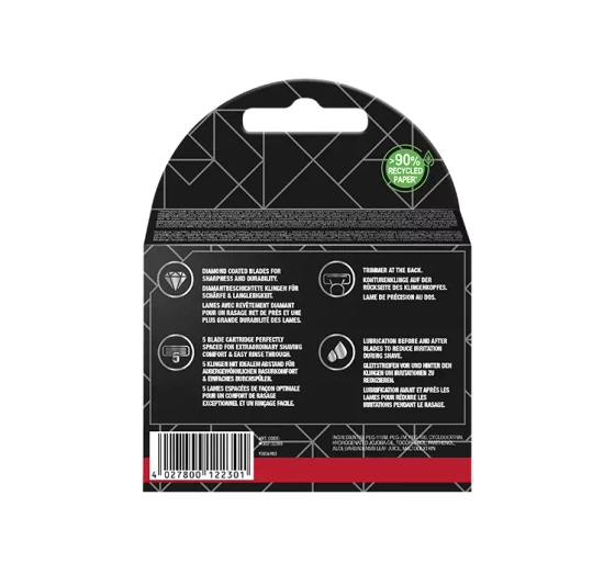 Wilkinson Sword Barber's Style The Designer wkłady do maszynki do golenia dla mężczyzn 4 sztuki