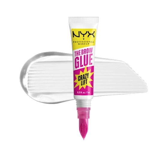 NYX Professional Makeup The Brow Glue Crazy Lift transparentny klej do stylizacji brwi 7 ml