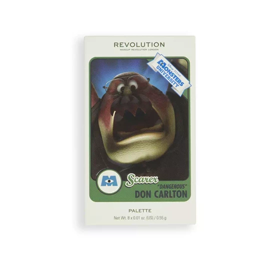 Makeup Revolution x Monsters University paleta cieni do powiek "Dangerous" Don Carlton 4,4g