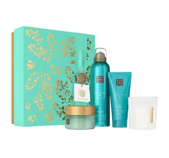 Rituals The Ritual Of Karma zestaw prezentowy pianka do mycia ciała krem peeling świeca