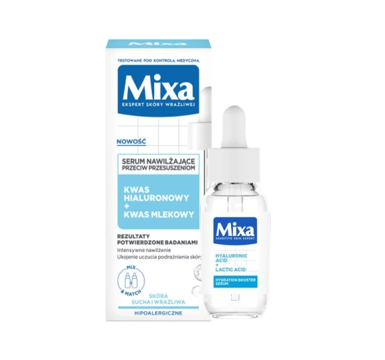 Mixa serum nawilżające przeciw przesuszeniom Kwas Hialuronowy Kwas Mlekowy 30 ml