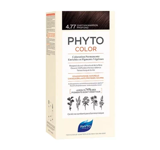 Phyto Phytocolor farba do włosów 4.77 Intense Chestnut Brown