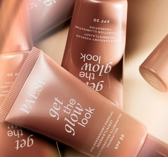 Paese Get The Glow Look rozświetlający podkład do twarzy SPF20 1N Light Beige 30 ml