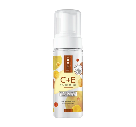 Lirene C E Vitamin Energy nawilżająca pianka myjąca do twarzy 150 ml