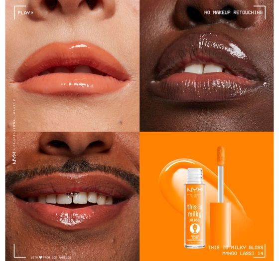 NYX Professional Makeup This Is Milky błyszczyk do ust 14 Mango Lassi 4 ml