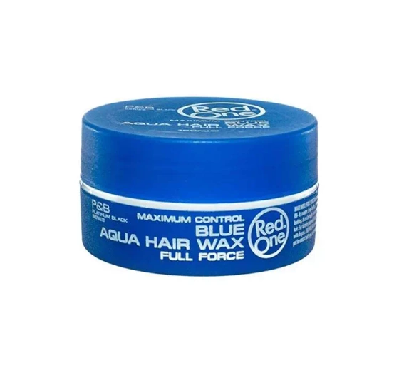 RED ONE MAXIMUM CONTROL BLUE AQUA HAIR WAX FULL FORCE WOSK DO STYLIZACJI WŁOSÓW 150ML
