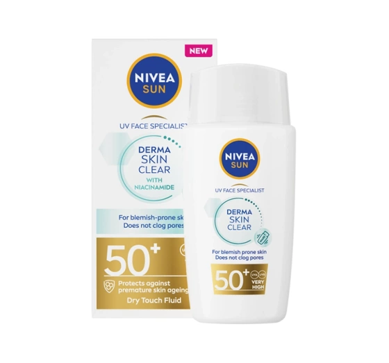 NIVEA SUN Derma Skin Clear przeciwsłoneczny fluid do twarzy SPF50 40 ml
