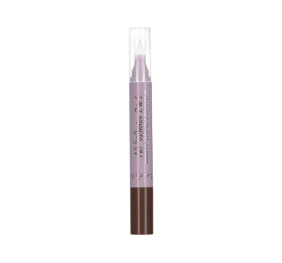 Lovely No Worries 2in1 eyeliner dwustronny Brown