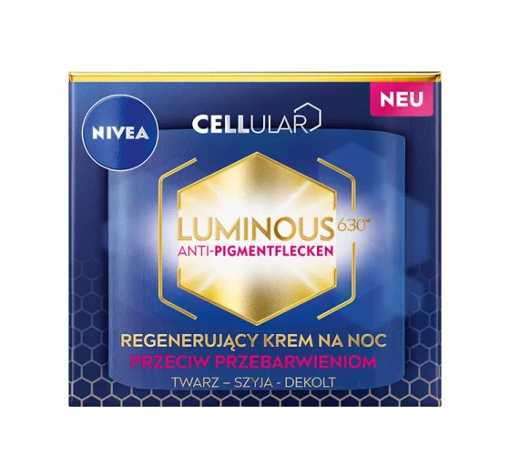 NIVEA Luminous630 krem do twarzy na przebarwienia na noc 50 ml