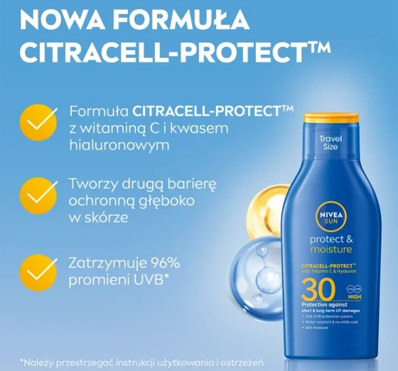 NIVEA SUN Protect&Moisture balsam do opalania SPF30 100 ml