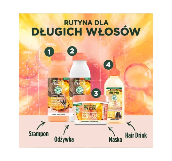 Garnier Fructis Hair Drink Pineapple błyskawiczna odżywka do włosów w płynie 200 ml