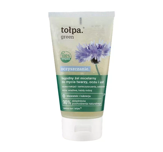 Tołpa Green Oczyszczanie łagodny żel micelarny do mycia twarzy i oczu 150ml