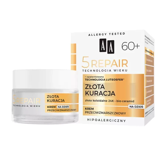 AA 5 Repair Złota Kuracja 60 krem przeciwzmarszczkowy na dzień 50 ml