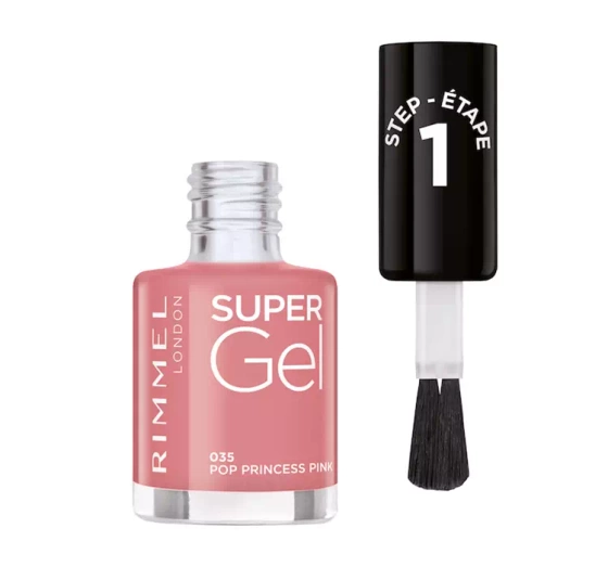RIMMEL SUPER GEL LAKIER ŻELOWY DO PAZNOKCI 035 POP PRINCESS PINK 12ML