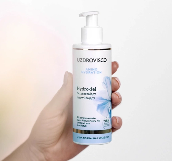 Uzdrovisco Amino Hydration oczyszczający i nawilżający hydro-żel do twarzy 200ml