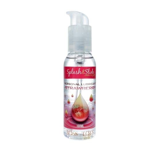 Boss of Toys Splash & Slide żel intymny i do masażu 2w1 Truskawka 100 ml